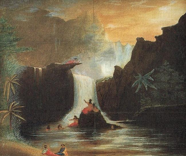 Theodore Heuck Nuuanu Falls oil painting image